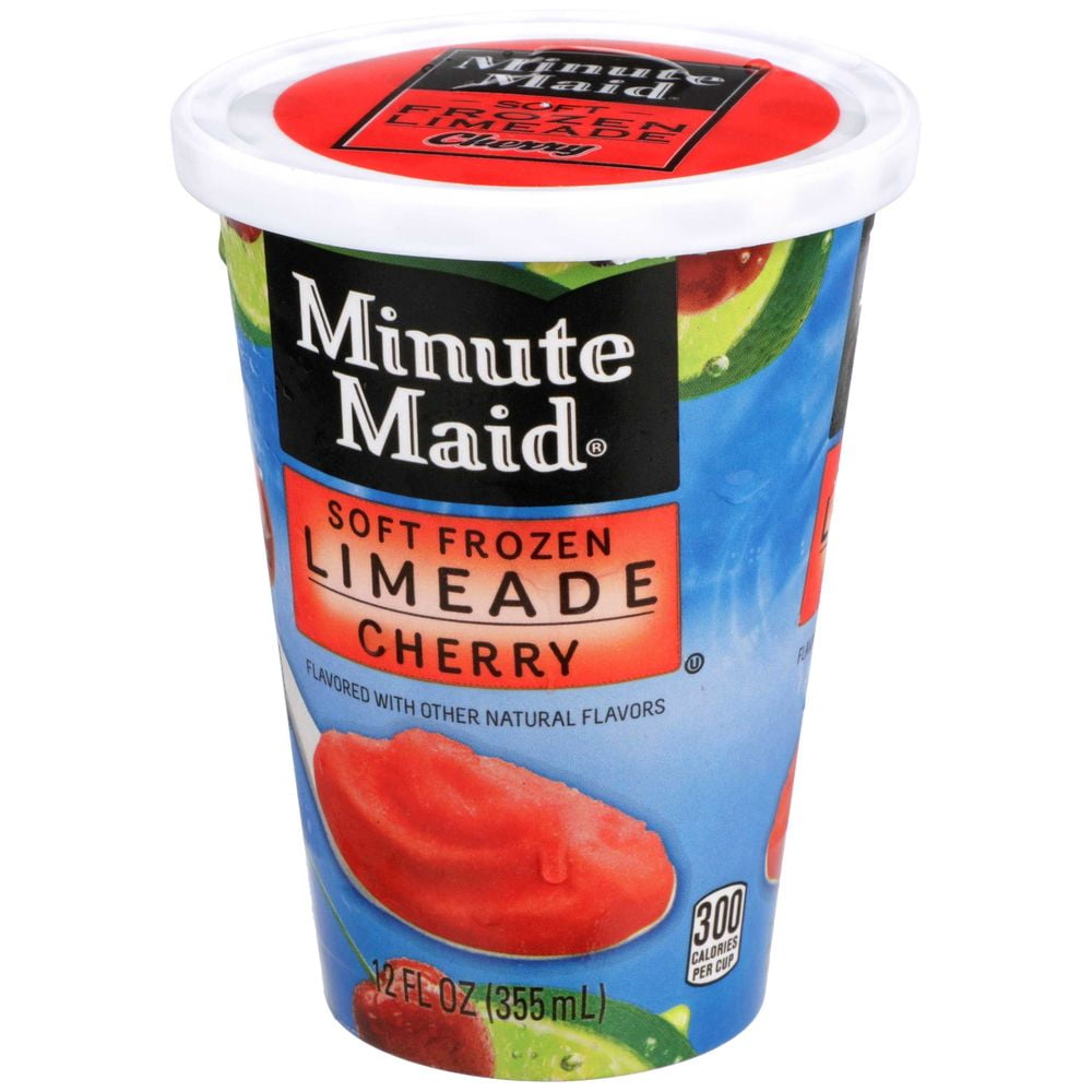 Minute Maid Soft Frozen Cherry Limeade Cup, 12 Ounce -- 12 per Case.