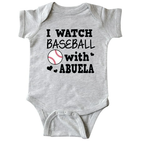 

Inktastic I Watch Baseball with My Abuela Gift Baby Boy or Baby Girl Bodysuit