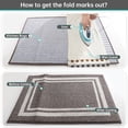 thumbnail image 5 of FloorHug Kitchen Rugs and Mats 2 Pieces, 24"x35"+24"x60", Stain-Resistant and Absorbent Kitchen Mats Non-Slip, Machine Washable Kitchen Floor Mat, Rugs for Kitchen, Floor and Home, Brown, 5 of 9