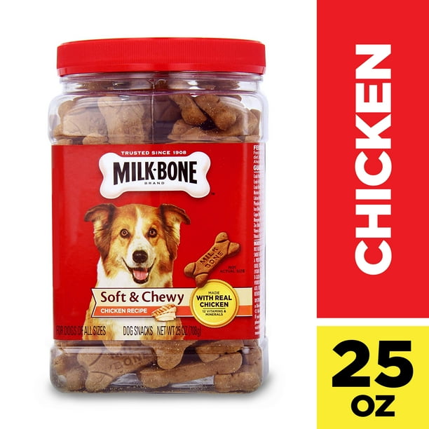 MilkBone Soft & Chewy Chicken Recipe Dog Snacks, 25Ounce Walmart