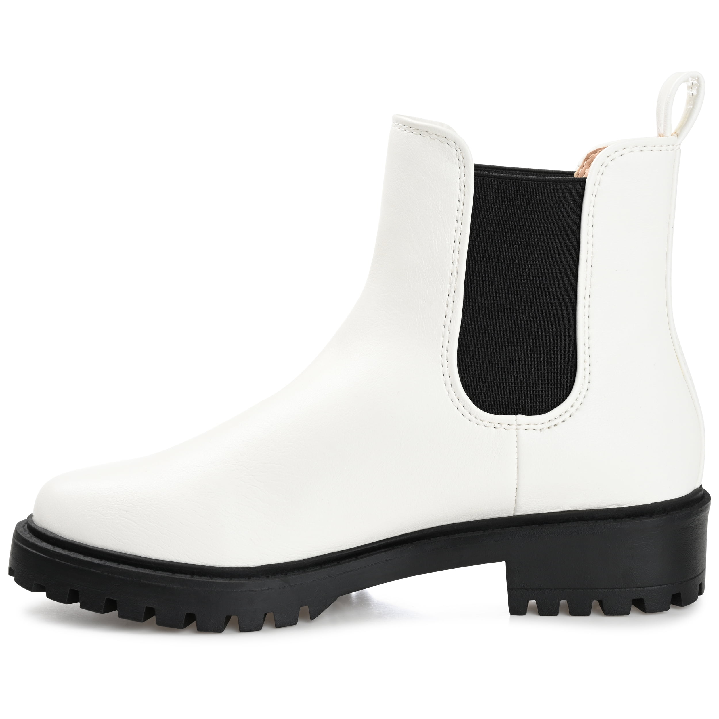 Journee Womens Kenova Round Toe Block Heel Chelsea Booties, Widths Available