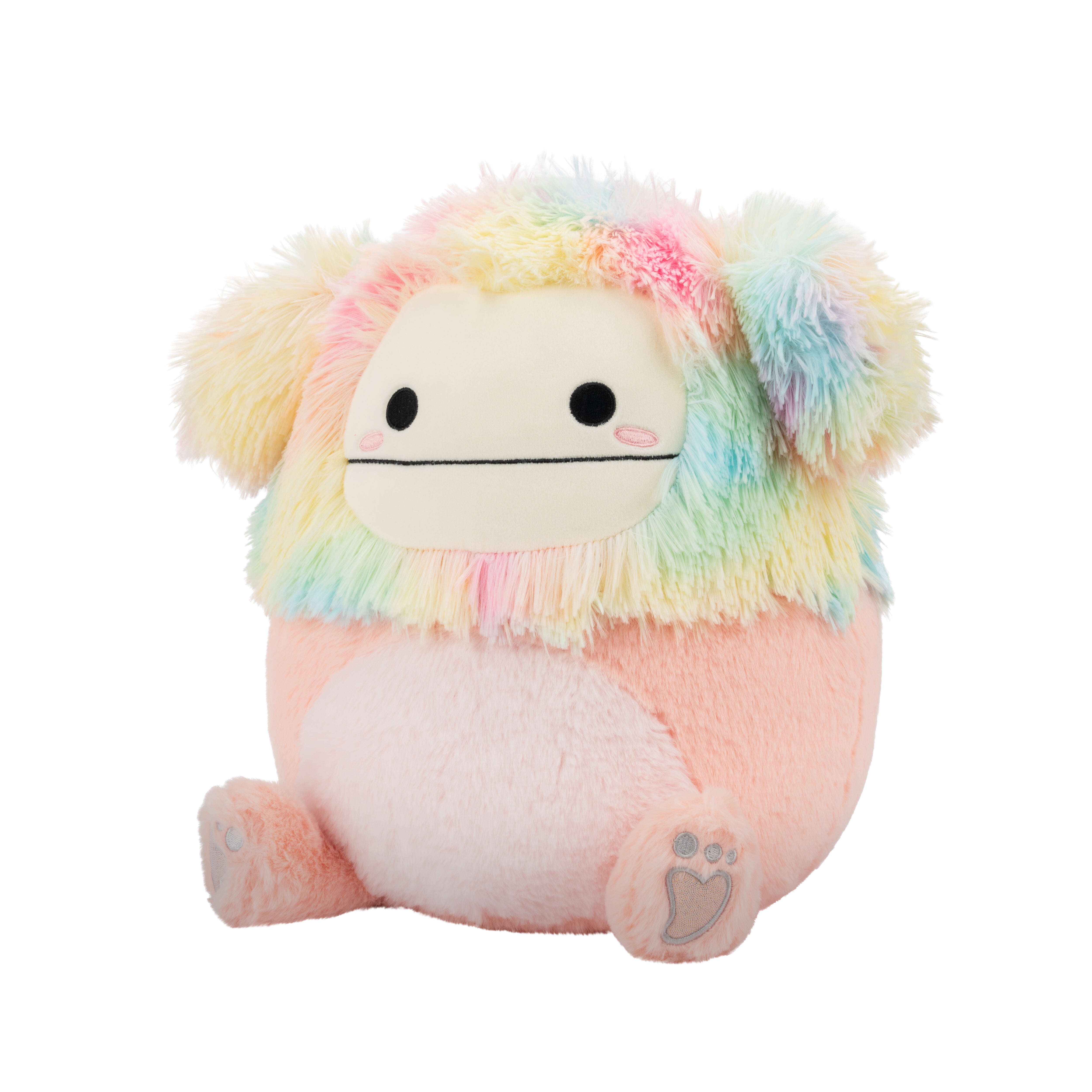 Squishmallows FuzzAMallow Official 12 inch Diane the Bigfoot with Rainbow Hair - Child's Ultra Soft Plush Toy