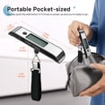 thumbnail image 4 of Travel Inspira USB-C Rechargeable Luggage Scale 110lb/50kg - Large Backlit Display - Stainless Steel - Portable Digital Hanging Scale for Suitcases, Bags, Packages (USB -C Charging Included), 4 of 12