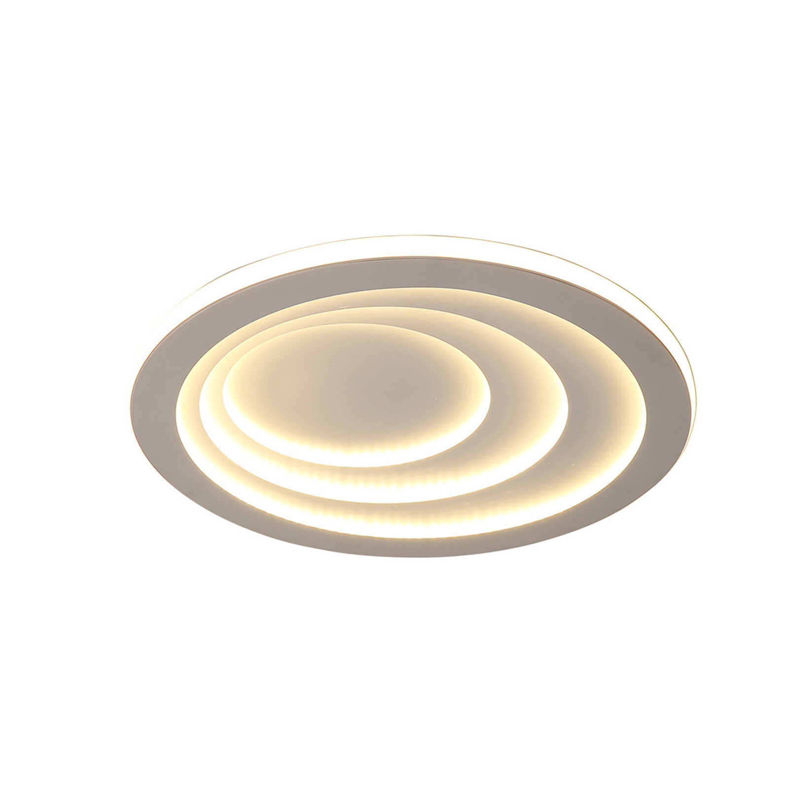 19.7in LED Ceiling Light 40W White Modern Flush Mount Fixture with 4500K Warm White Light for Living Room, Bedroom