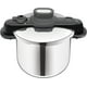 thumbnail image 1 of Olla de Presión Compacta T-fal Easy Acero Inoxidable 8 Litros P3534447, 1 of 5