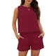 thumbnail image 2 of Conjuntos de piezas de verano, conjunto de ropa de verano para mujer, conjunto de pantalones cortos de pieza para mujer, conjunto de pantalones cortos sin mangas para mujer, calidad inigualable, 2 of 2