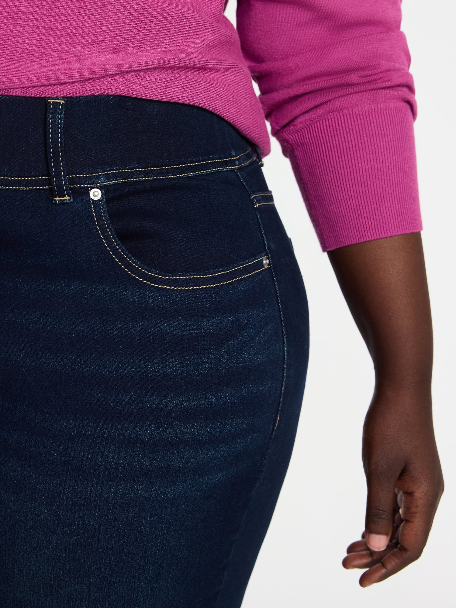 Terra & Sky Women's Plus Size Pull On High Rise Bootcut Jeggings, 31" Inseam, Sizes 0X-4X