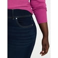 thumbnail image 4 of Terra & Sky Women's Plus Size Pull On High Rise Bootcut Jeggings, 31" Inseam, Sizes 0X-4X, 4 of 5