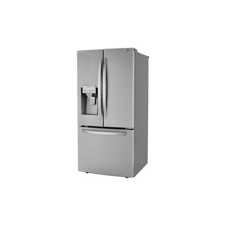 LG - 24.5 Cu. Ft. French Door Smart Refrigerator with External Tall Ice and Water - Stainless Steel