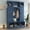 Blue + Particle Board+MDF + Primary Living Space, variant on Luckynote Modern All-in-One Hall Tree with Adjustable Shelves, Classic Arched Farmhouse Storage Bench with Dual Side Cabinets, Elegant Entryway Organizer with 7 Hooks for Mudroom, Hallway, White
