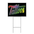 thumbnail image 1 of Tattoos (18" x 24") Yard Sign, Includes Metal Step Stake, 1 of 6