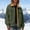 Army Green, variant on WIZUTIZ Women's Corduroy Zip Up Jacket Turndown Collar Button Pockets Long Sleeve Hoodless Casual