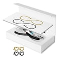 thumbnail image 1 of Kit de pulsera permanente, regalos para parejas, portátil con alicates, fabricación de pulseras de joyería para playa, cumpleaños, aniversario de boda 1 negro 1 dorado, 1 of 10