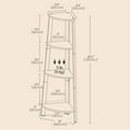 thumbnail image 5 of LEDREM Corner Shelf Stand - 4-Tier Industrial Bookshelf, Space-Saving Plant Stand, Quick Assembly, Rustic Brown and Black, 5 of 5