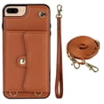 thumbnail image 1 of Crossbody PU Leather Wallet Case For IPhone 14 13 12 Mini 11 Pro X XS Max XR 8 7 SE 2020 2022 Card Slots Magnetic Lanyard Phone Cover, 1 of 5
