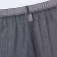 thumbnail image 4 of TANBOM Men's Sexy and Cool Boxer Briefs Nylon Mesh Underwear Gray XXXL 1-Pack, 4 of 6