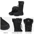 thumbnail image 2 of Dream Pairs - Botas cálidas impermeables de piel sintética para mujer, botas de nieve para senderismo al aire libre de media pantorrilla MAINE Dream Pairs MAINE, 2 of 7