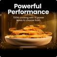 thumbnail image 6 of Chefman 0.7 Cu ft Countertop Microwave Oven, 700 Watts - Stainless Steel, 6 of 7
