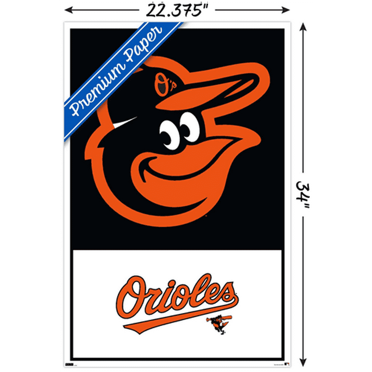 MLB Baltimore Orioles - Logo 22 Wall Poster, 22.375 x 34 