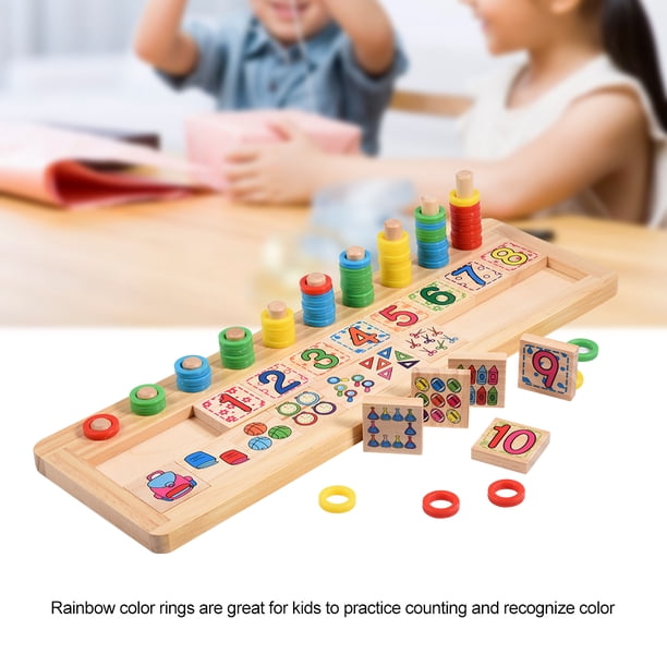 Juguete de madera, número de madera divertido creativo, juguete de madera para niños, juguete de madera educativo construido para el futuro