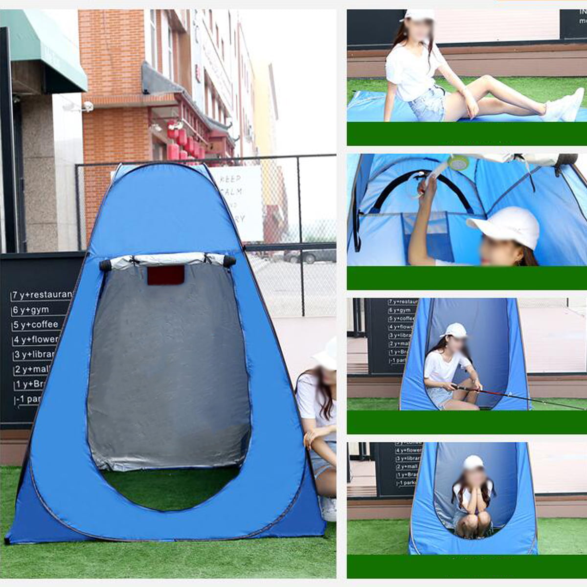 Pop Up Privacy Tent Portable Shower Station Changing Room Camp Beach 6 COLORS