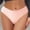 Pink, variant on HOMBOM Womens Underwear Seamless Ribbed Blue Cheeky Hipster Bamboo Stretch Panties for Ladies L