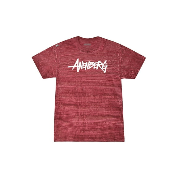 Anenberg, Single Story American Made Mens Red Crew Neck Tee Shirt