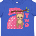 thumbnail image 4 of Inktastic Pink Sloth 2nd Birthday Girls Toddler T-Shirt, 4 of 5