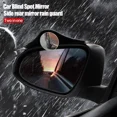 thumbnail image 3 of 2Pcs Car Mirror 360 Degree Adjustable Wide Angle Side Rear Mirrors Blind Spot Snap Way for Parking Auxiliary Rear View Mirror 2PCS B, 3 of 6