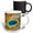 Multicolor, variant on 3drose, Aerial View of Lava Flow, 15oz Two-tone Blue Mug