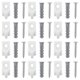 thumbnail image 3 of Wire Shelf Clip White Plastic Heavy Duty Closet Shelf Support 2.70X1.60X1.20CM Wall Clip For Home Organization 12Pcs, 3 of 4