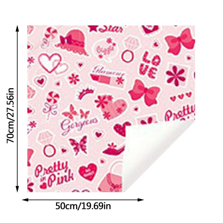 Valentine Hearts Gift Wrap Sheet