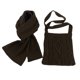 thumbnail image 1 of Conjunto de bolso de dos piezas de bufanda cálida de punto de color puro de invierno de moda para mujer Fridja  nalpqowj2602, 1 of 3