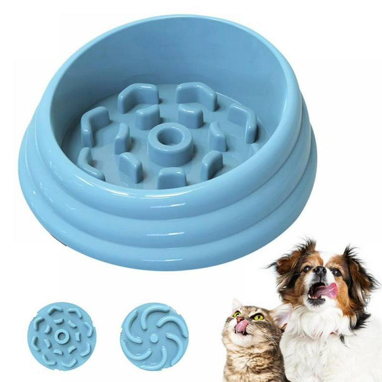 1pc Solid Pet Bowl, Dog Slow Food Bowl, Cats & Dogs No Choking Slow Feeder  Dog Bowls Puzzle Bowl