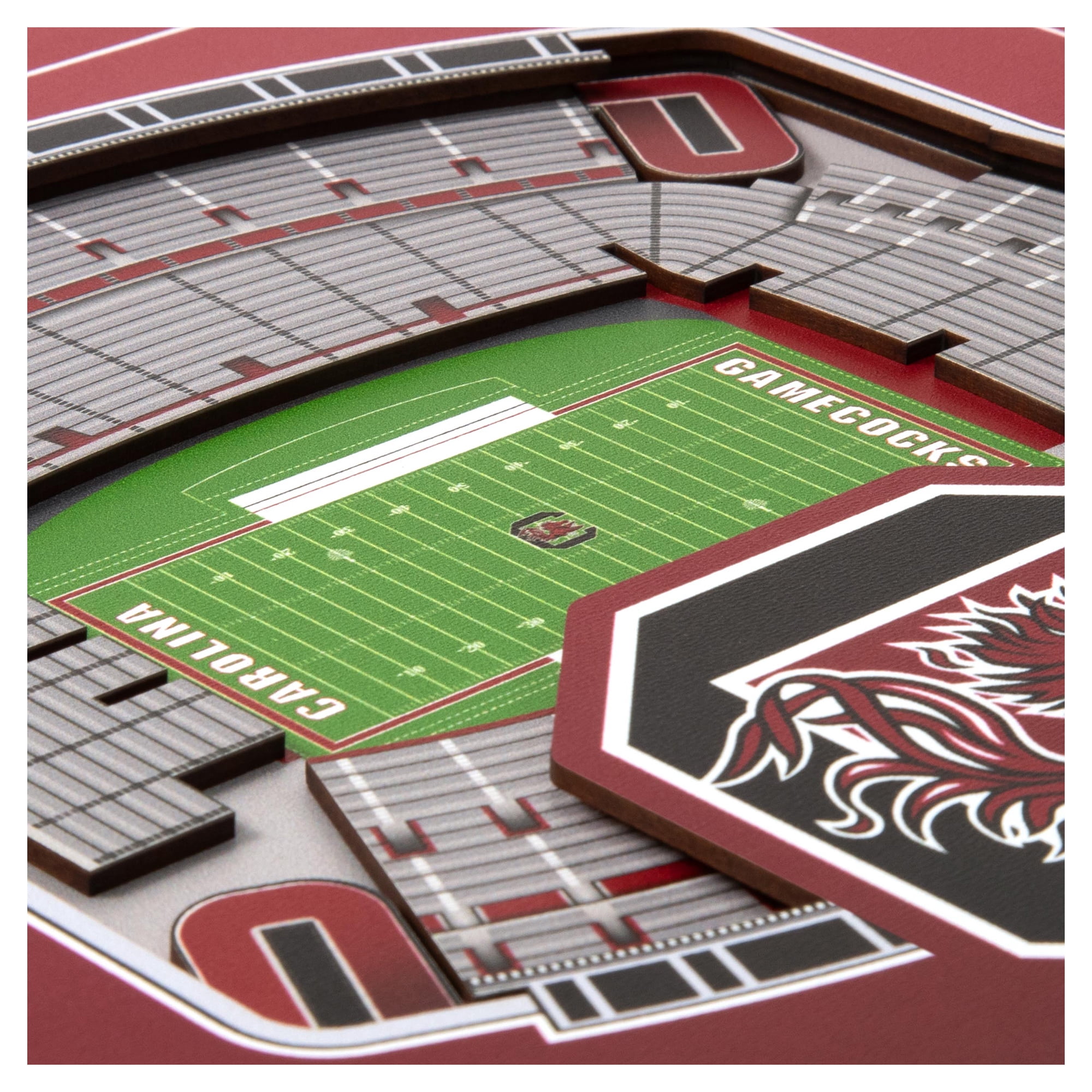 IDNA South Carolina Gamecocks 12" x 12" Stadium Series 3D Wall Art
