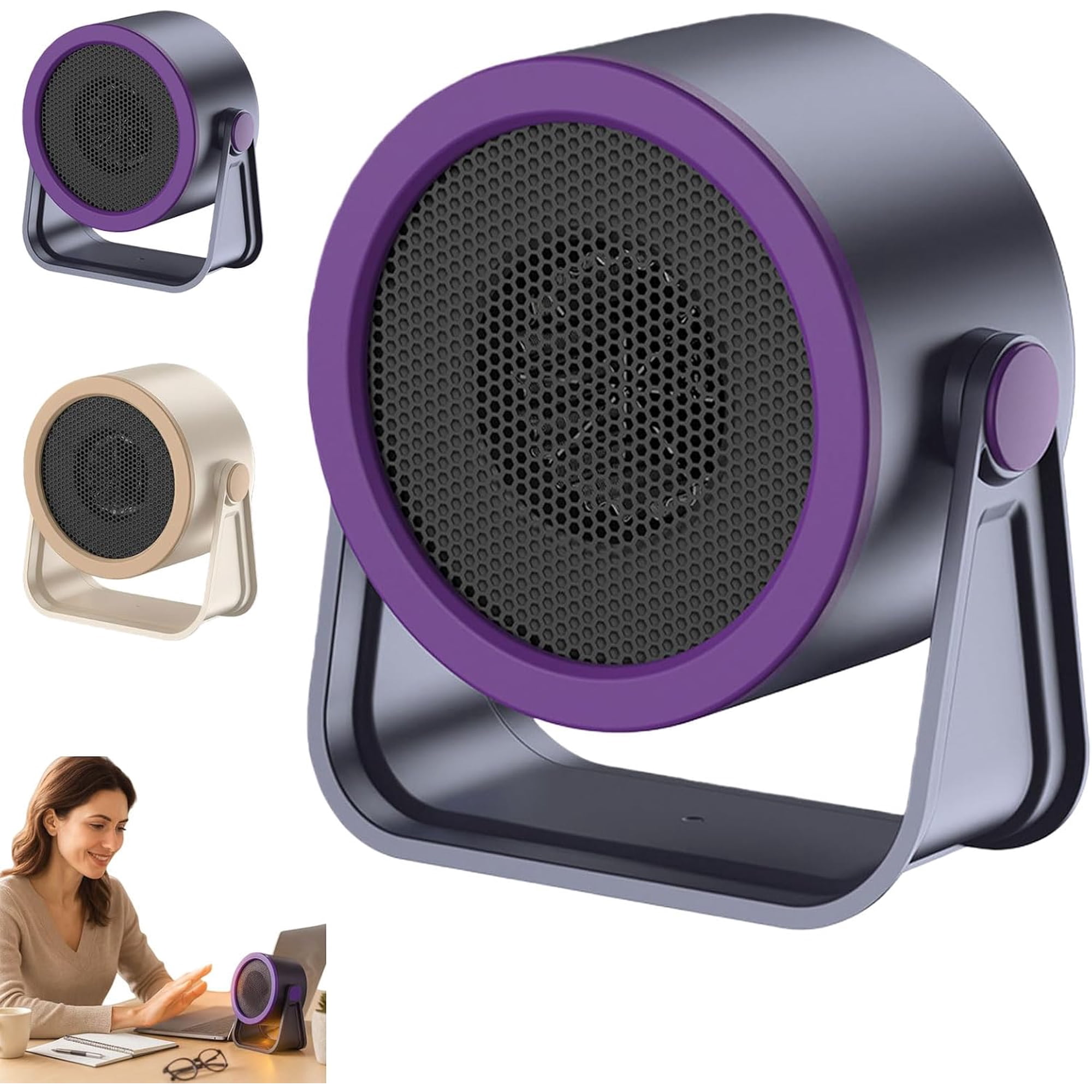 2026 Portable Heater – Outdoor & Desktop Mini Radiator,Cordless Heater for Camping, Quiet Small Mini Desk Heaters for Bathroom Home Office Bedroom