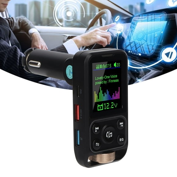 Transmisor Bluetooth, Chip De Identificación Inteligente Adaptador De Cargador De Coche Bluetooth De Alta Resolución 12V-24V Para Teléfono Celular
