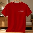 thumbnail image 6 of Bnwani Girls Shirts Crew Neck Comfortable Shirt Summer Breathable Tops Red Sizes 1-13, 6 of 7