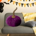 thumbnail image 4 of Handmade Velvet Decorative Pumpkin Ornament Elegant Autumn Home Desktop, 4 of 4