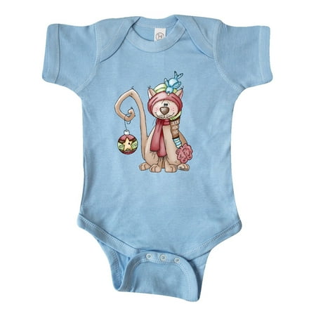 

Inktastic Christmas Kitty Cat Gift Baby Boy or Baby Girl Bodysuit