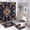 Boho Flower 3, variant on Bathroom Rugs Sets 4 Piece with Shower Curtain, Boho Flower Pattern Printed on Bathroom Shower Curtain Sets with Rugs, Great for Master Bath Beach House Modern Home, 72 x 72 inches
