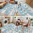 thumbnail image 6 of HOME Washable Area Rugs 3'x5', Beach Coastal Starfish Shell Low Pile Throw Living Room Rug Non-Slip Sturdy Edge Binding Carpet for Indoor Entryway Bedside Kitchen, 6 of 9