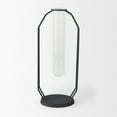 thumbnail image 2 of Mercana Aria 4.5L X 3.9W X 11.0H Metal And Glass Holder Object in Black, 2 of 10
