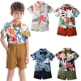 thumbnail image 2 of Nmmacb Toddler Boy Gentleman Outfits 3M-5Y Button Down Shirt with Suspender Shorts 2Piece Dress Suit Baby Boy Birthday Clothes, 2 of 8