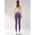 thumbnail image 2 of PISONIC Two-Piece Women's Sportswear, Color-Blocked Outfit, Tight-Fitting And Butt-Lifting, Fitness Yoga Suit Set., 2 of 6