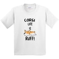 thumbnail image 3 of Inktastic Corgi Life is Rough Youth T-Shirt, 3 of 5