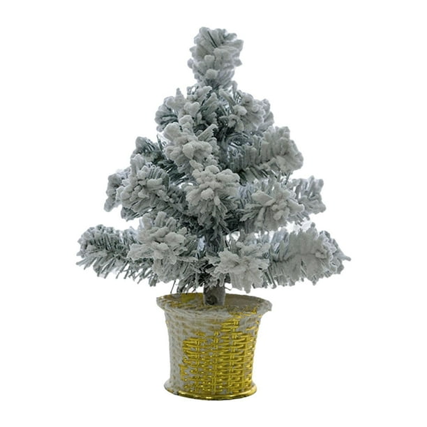Mini árbol de Navidad nevado, decoración navideña de escritorio, multifuncional, para fiestas navideñas. 45cm