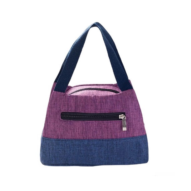 Sonducket Fiambrera para mujer, bolsos de lona, cosméticos de moda, gran capacidad, bolso pequeño para mamá, Color a juego para viajes, Picnic, Bolsas de mensajero y de hombro Violeta Sonducket AP012428-02