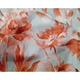 thumbnail image 5 of oneOone Silk Tabby Orange Fabric Florals Quilting Supplies Print Sewing Fabric By The Yard 42 Inch Wide, 5 of 6