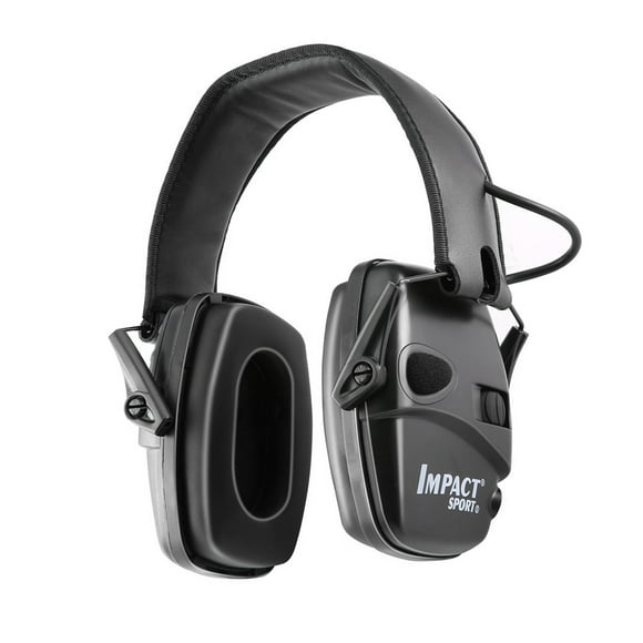 Mistaha Foldable Electronic Hearing Protection Ear Muffs for Hunting and Shooting - Black